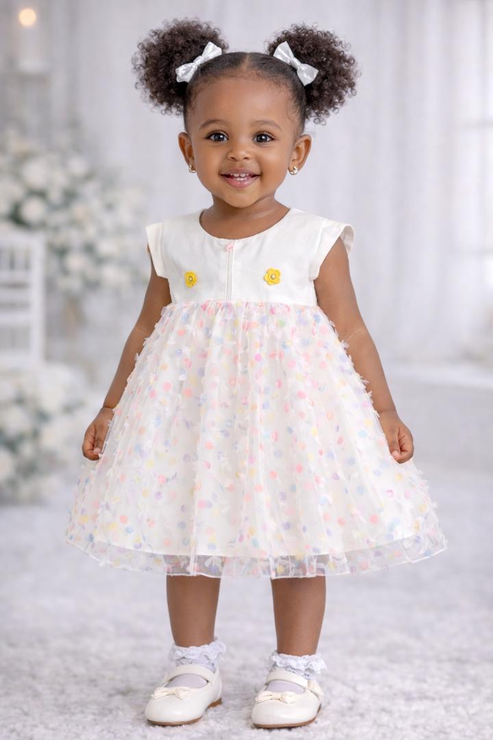 Robe Enfant Fille Multicolore – Robe Princesse de Fête